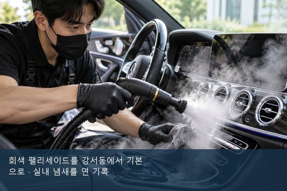 회색 팰리세이드를 강서동에서 기본으로 · 실내 냄새를 연 기록