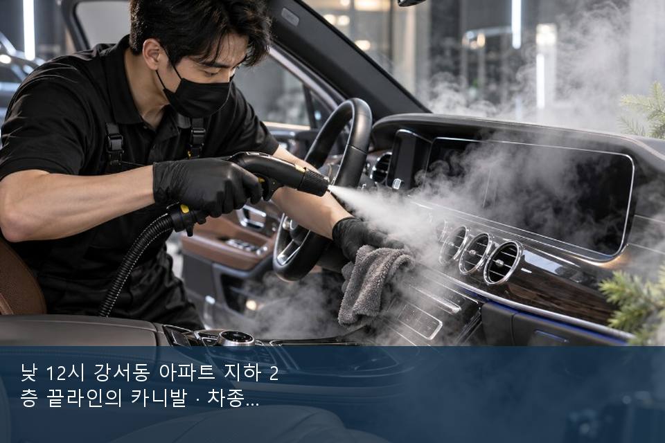 낮 12시 강서동 아파트 지하 2층 끝라인의 카니발 · 차종 기준 금액